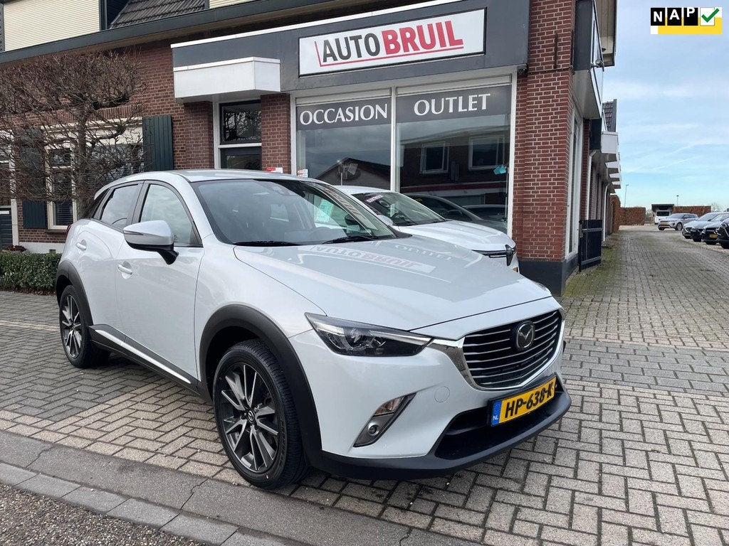 Mazda CX-3 2.0 SkyActiv-G 120 GT-M Aut.|NL-auto|Leder|Head u, 1998 cc, 4 cilinders, Wit, Automatische klimaatregeling