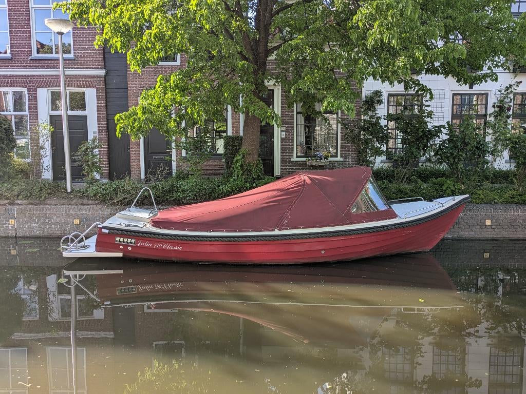 In prijs verlaagd: Gentle Julia Classic 710 sloep/boot, Watersport en Boten, Sloepen, Ophalen, Gebruikt, Binnenboordmotor, Rondzit