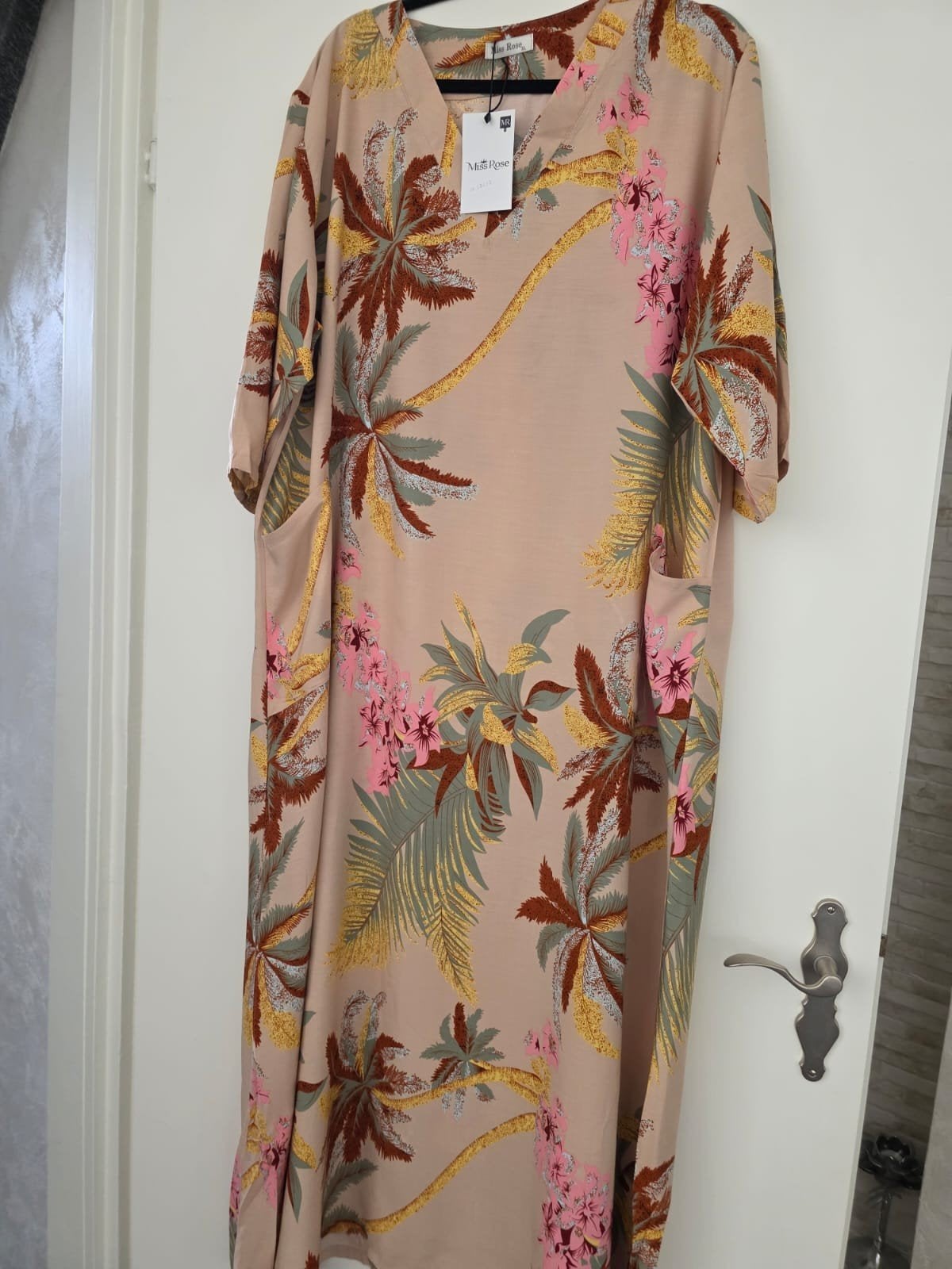Miss Rose Tropische Print Kaftan Jurk - Nieuw met label, Meerkleurig, Maat 46/48 (XL) of groter, Miss Rose, Nieuw