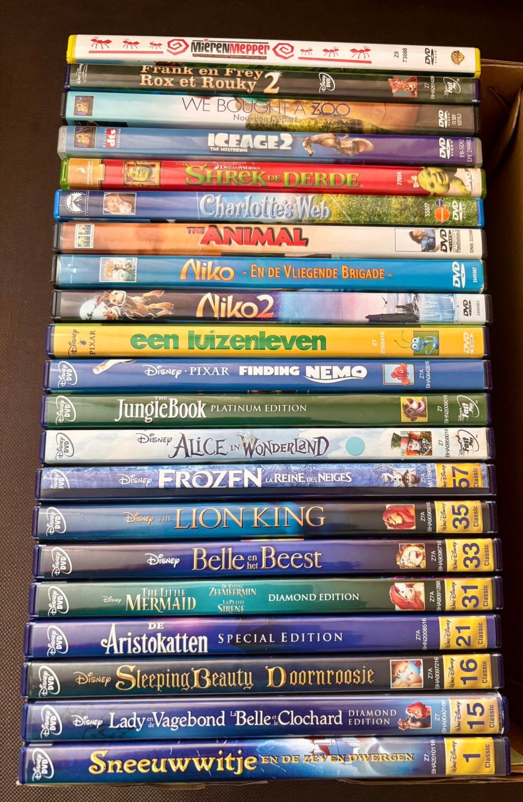 Verschillende dvd’s kinderfilms, Cd's en Dvd's, Dvd's | Tekenfilms en Animatie, Alle leeftijden, Overige typen, Overige soorten