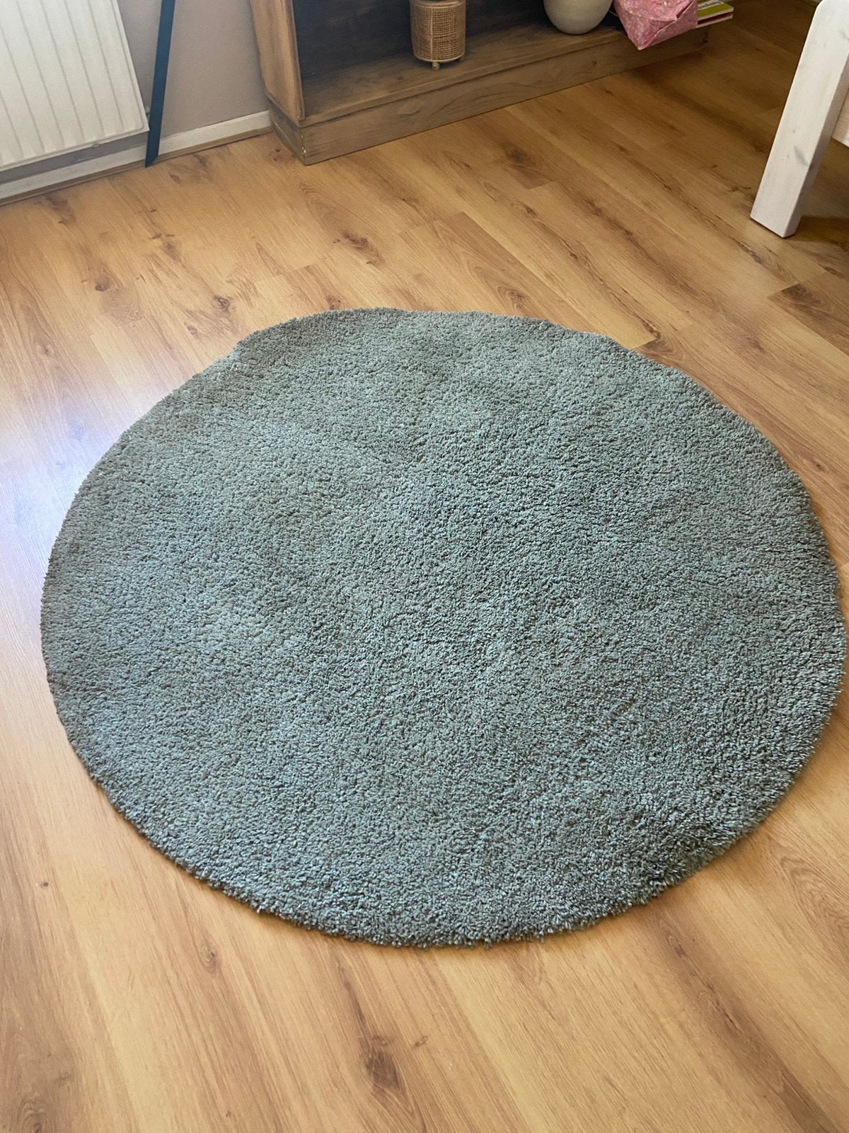 Vloerkleed Adum ikea mintgroen, Ophalen, Gebruikt, Rond, Groen