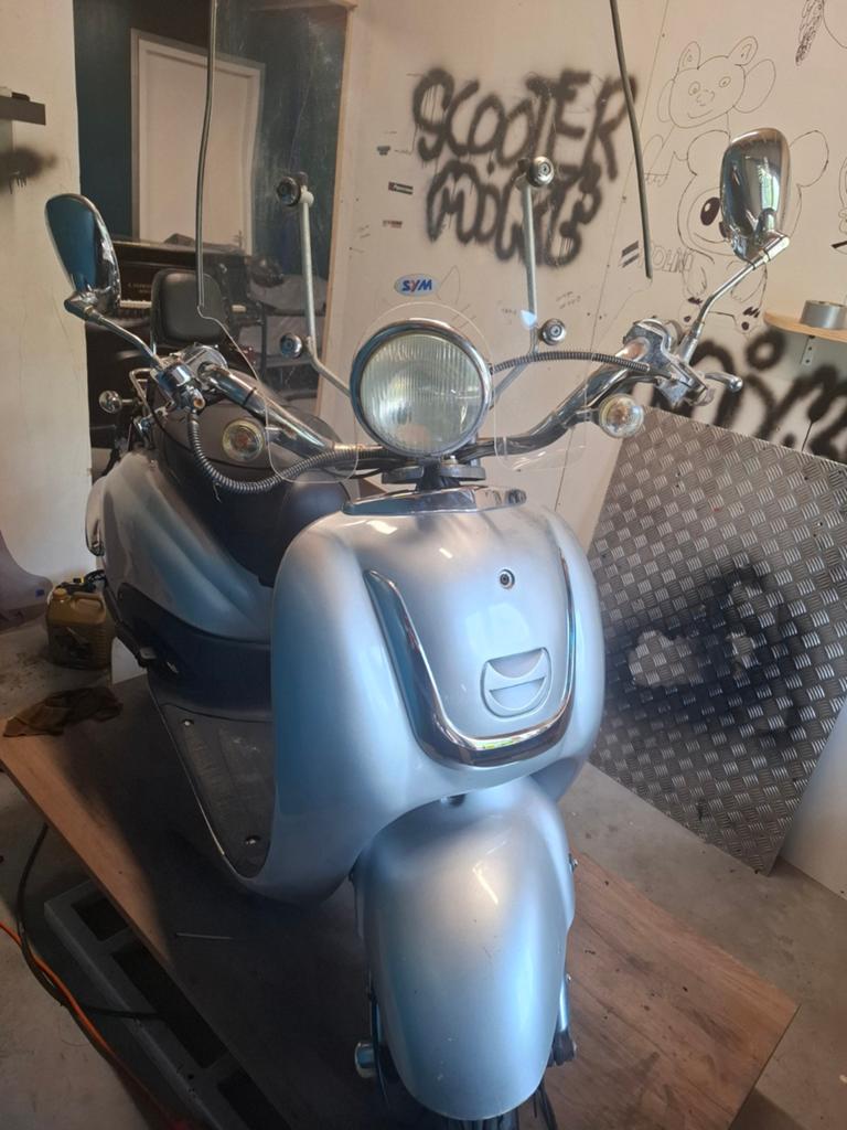 Retro scooter - Loopt en rijdt,, Ophalen of Verzenden, Gebruikt, Maximaal 45 km/u, Benzine