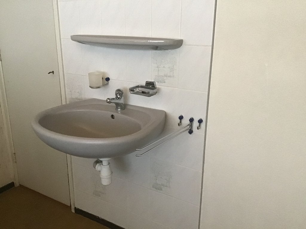 Duravit grijze wastafel compleet met kraan en accessoires, Ophalen, Gebruikt, Wastafel