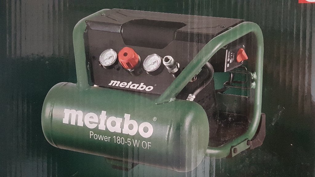 Metabo Power 180-5 W OF Compressor, Doe-het-zelf en Verbouw, Ophalen, 6 tot 10 bar, Zo goed als nieuw, Minder dan 200 liter/min