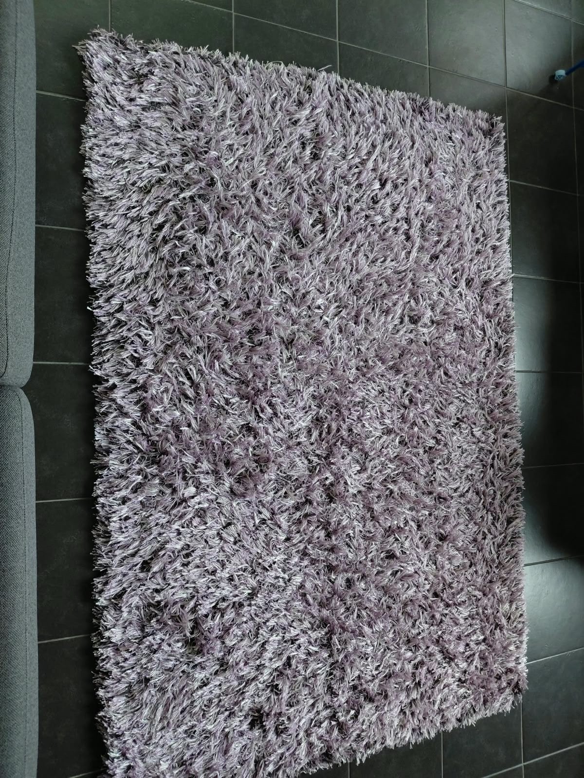 Zacht paars vloerkleed, in zeer goede staat, 100 tot 150 cm, Paars, Ophalen of Verzenden, Zo goed als nieuw