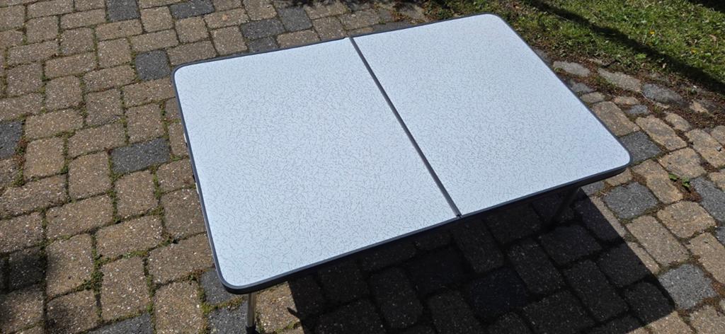 Crespo campingtafel 120 x 80 cm deelbaar lichtgewicht, Ophalen of Verzenden, Campingtafel