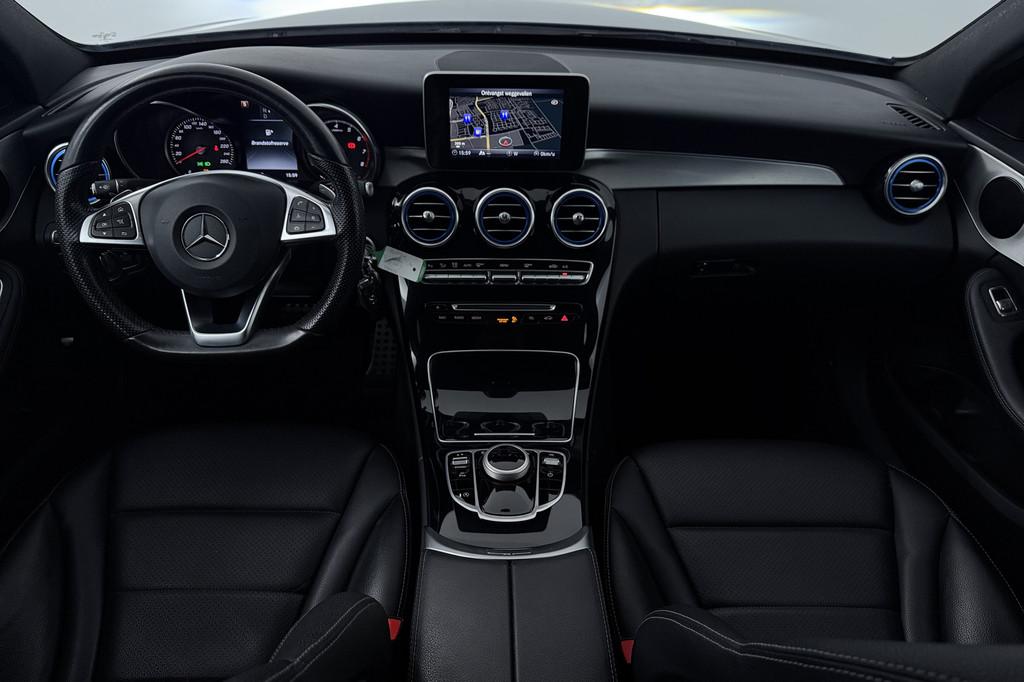 Mercedes-Benz C-klasse 180 Business Solution AMG (NAVIGATIE,, Automaat, Blauw, Bedrijf, Sedan
