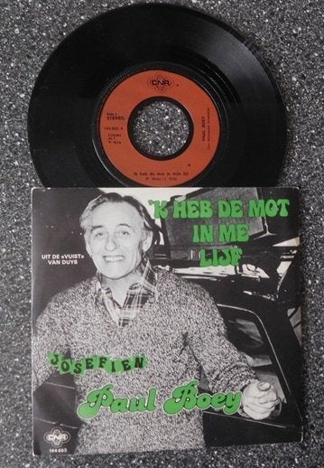Paul Boey - 'k heb de mot in me lijf, Ophalen of Verzenden, Zo goed als nieuw, 7 inch, Levenslied of Smartlap
