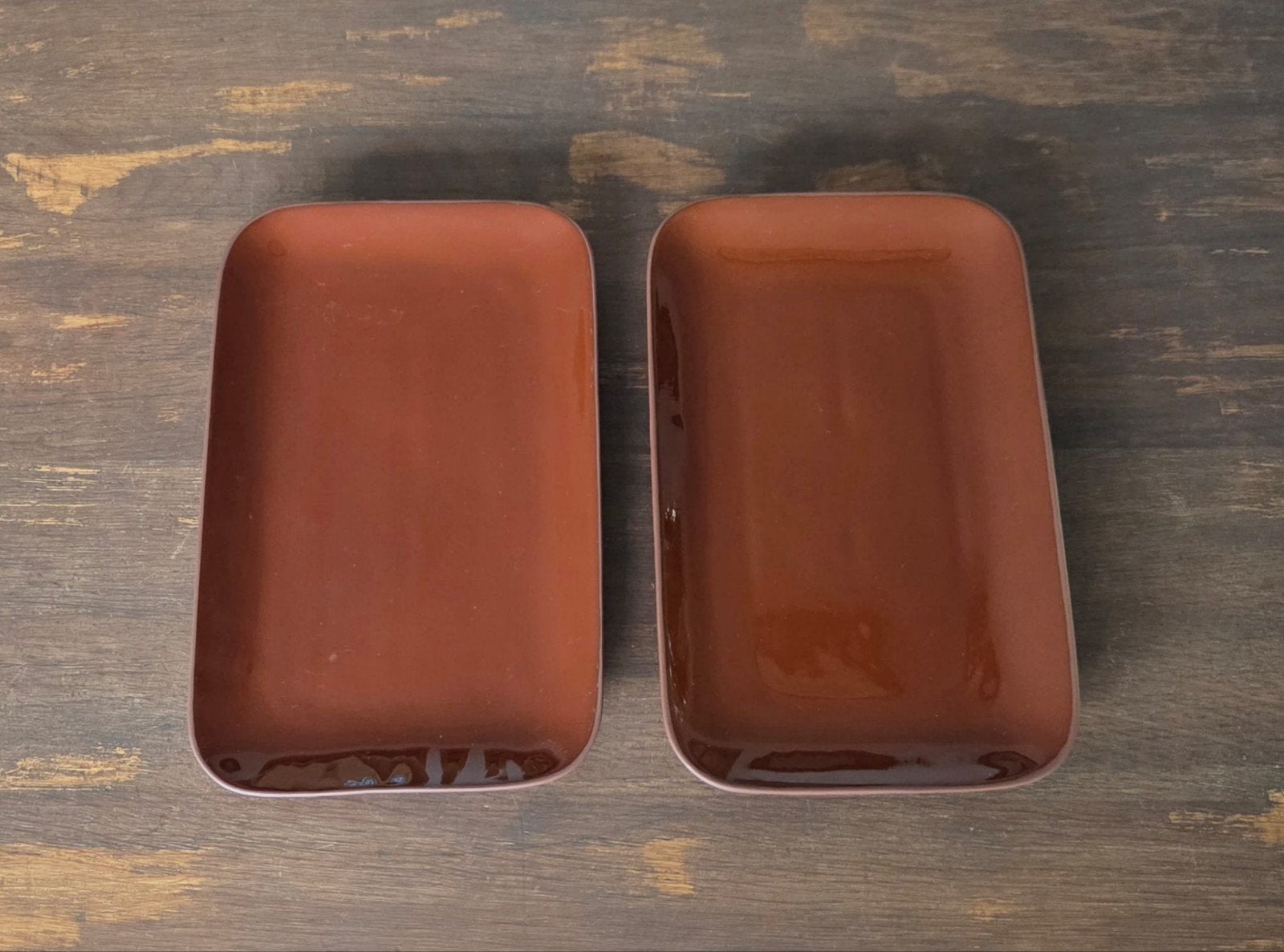2 Royal Doulton Olio serveerschalen – Terracotta, Huis en Inrichting, Keuken | Servies, Gebruikt, Ophalen of Verzenden, Schaal of Schalen