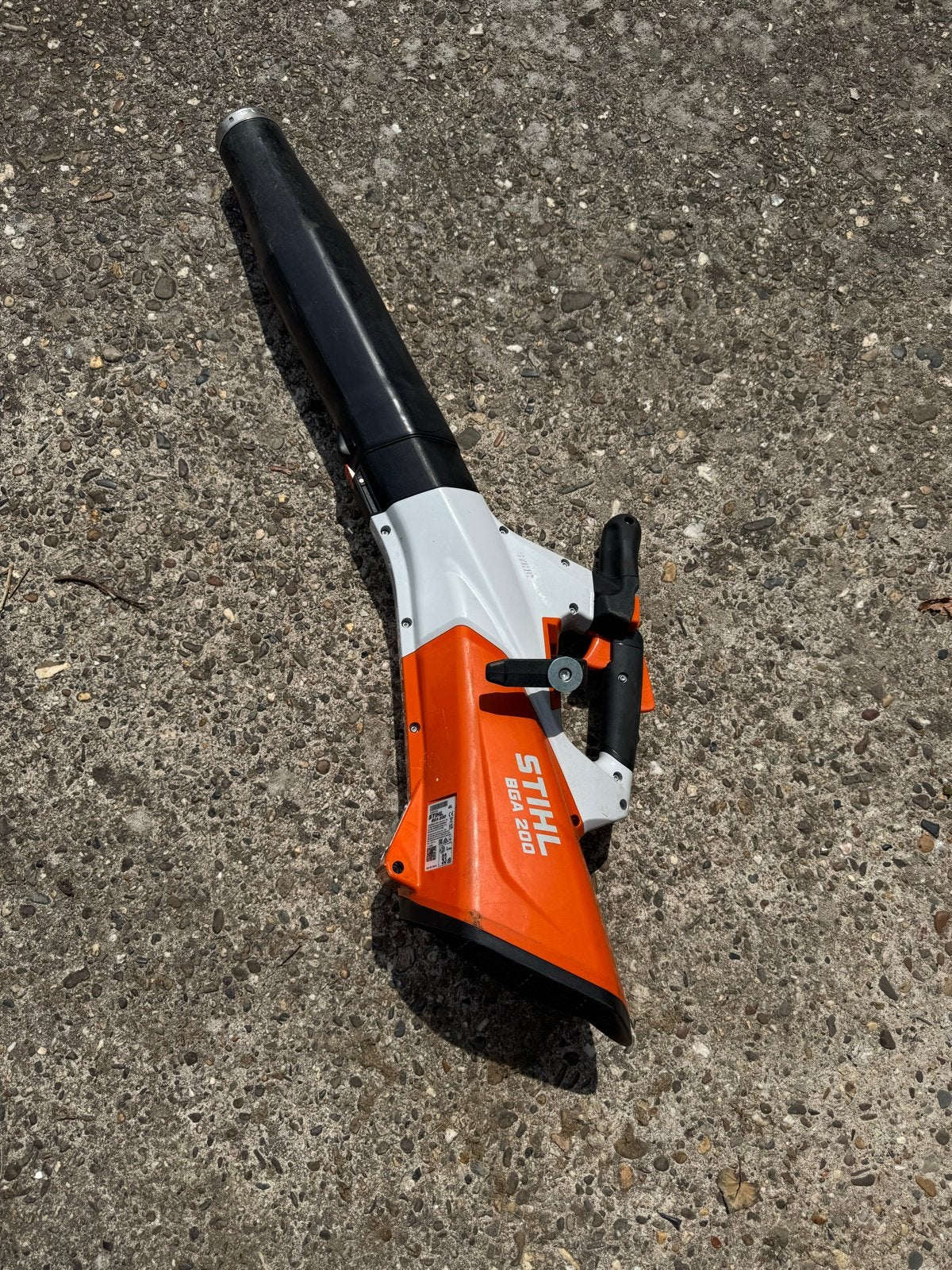 Stihl BGA 200 Accu Bladblazer - Krachtig en Draagbaar, Ophalen, Gebruikt, Accu, Handgedragen