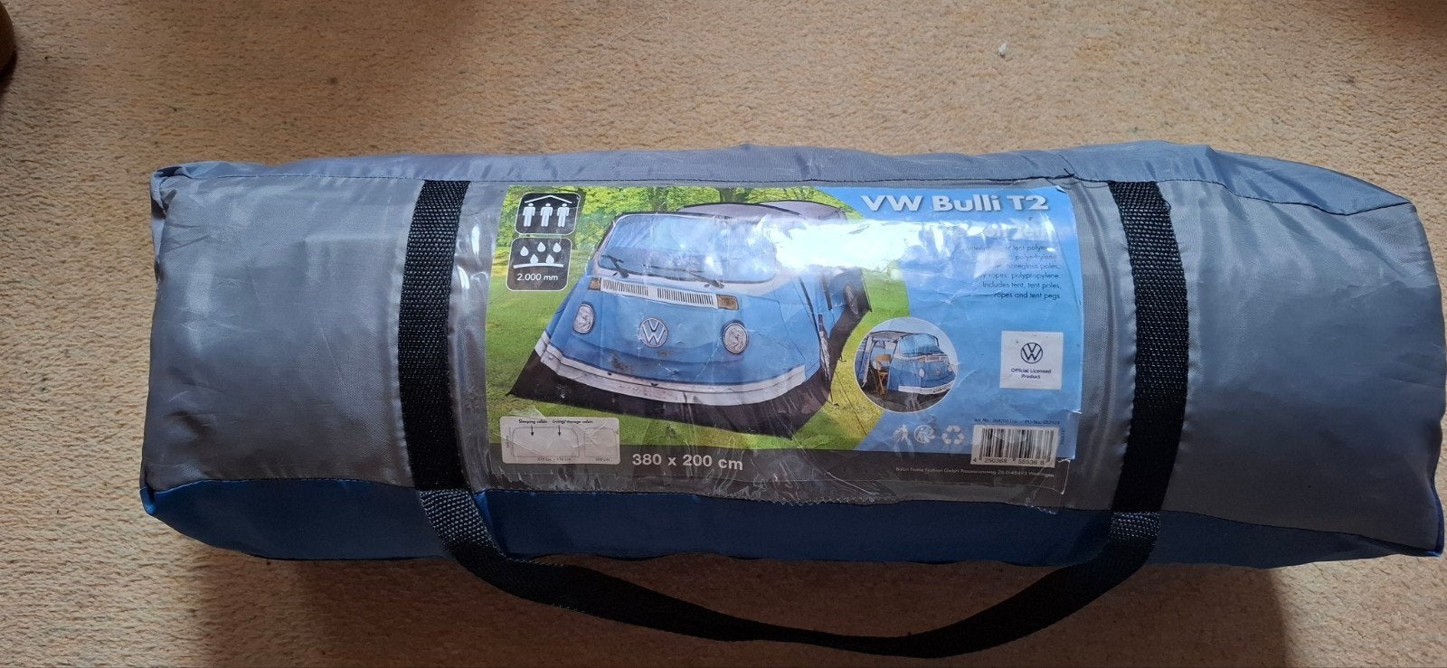 Volkswagenbus tent, Ophalen