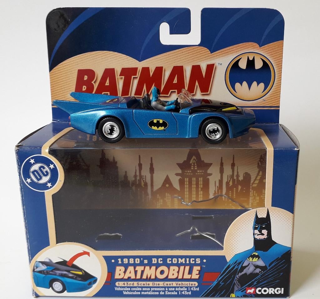 Batmobile blauw Corgi Toys, Hobby en Vrije tijd, Ophalen of Verzenden, Zo goed als nieuw, Auto, Corgi