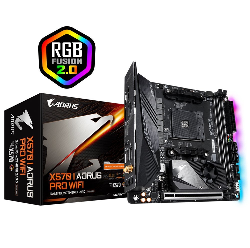 Gigabyte Aorus X570 I PRO WIFI Moederbord, Computers en Software, Moederborden, DDR4, Ophalen of Verzenden, Zo goed als nieuw