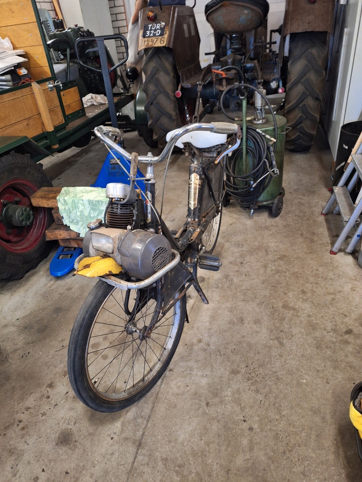solex oto opknapper, Ophalen, Gebruikt