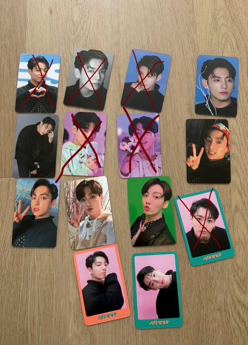BTS D’ICON fotokaarten Jungkook, Verzenden, Zo goed als nieuw, Foto of Kaart