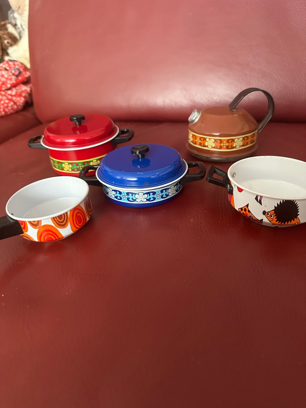 Retro/vintage poppenpannetjes - Speelgoedkeukenset, Ophalen of Verzenden, Gebruikt, Overige typen