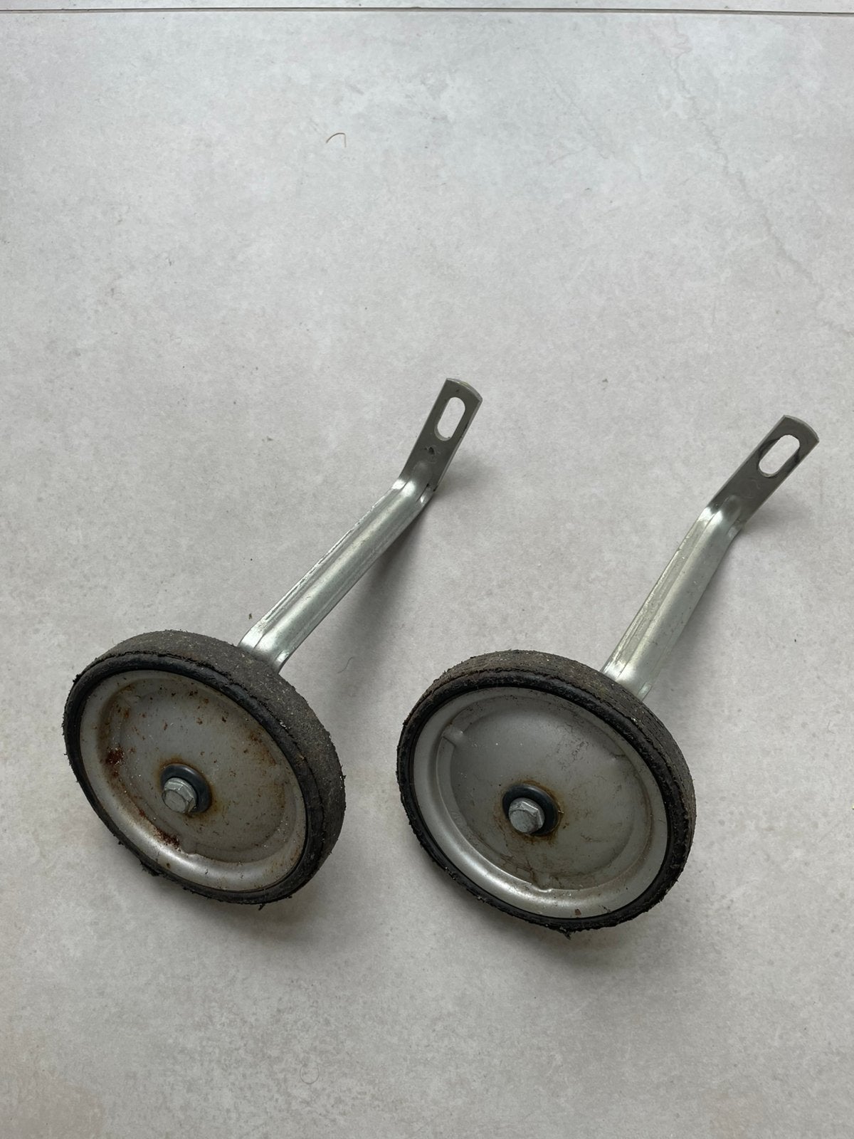 Zijwieltjes kinderfiets - diameter 12,5 cm, Ophalen of Verzenden, Gebruikt, Minder dan 16 inch, Zijwieltjes