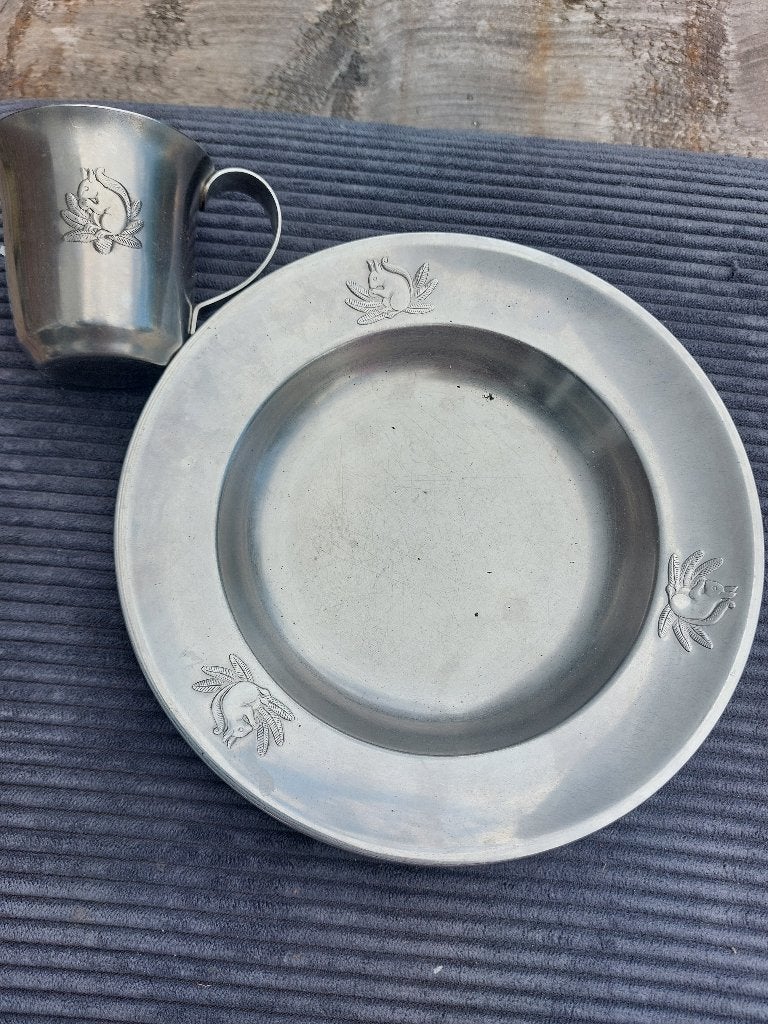 ️ Gero Zilmeta vintage kinderservies – eekhoorn, Ophalen