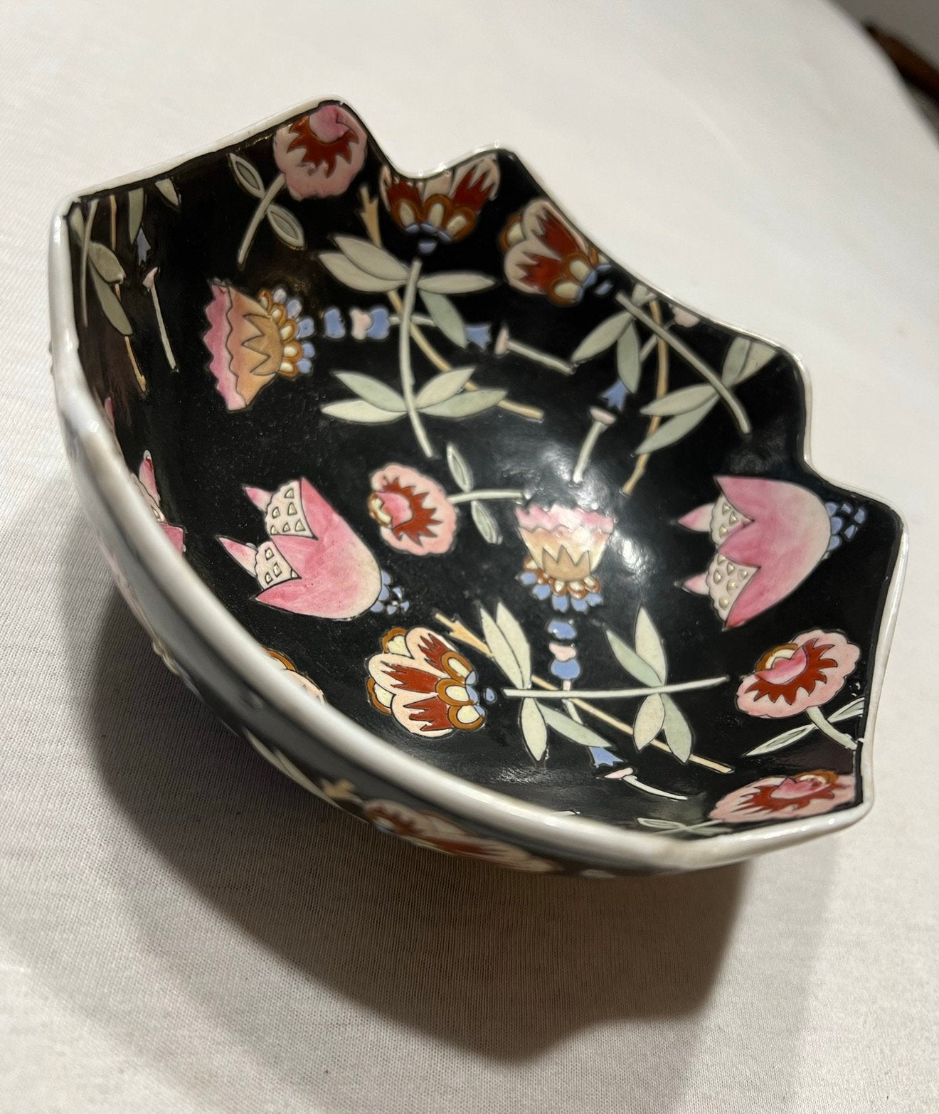 Antiek Vintage Servies Porselein Schaal - made in macau deco, Antiek en Kunst, Ophalen of Verzenden
