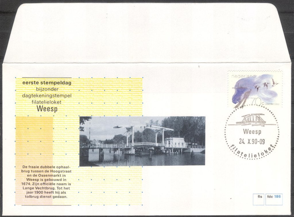 Weesp - Lange Vechtbrug, Verzenden, Envelop