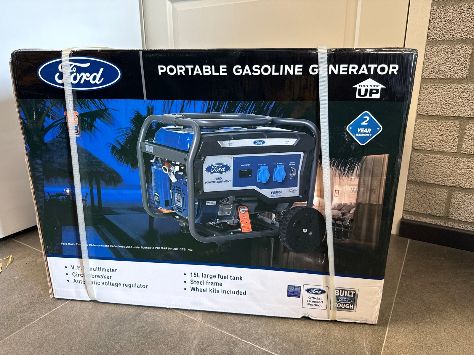 Ford FG5050 Draagbare Benzine Generator - Nieuw in Doos, Ophalen, Nieuw, Minder dan 5 kVA, Benzine