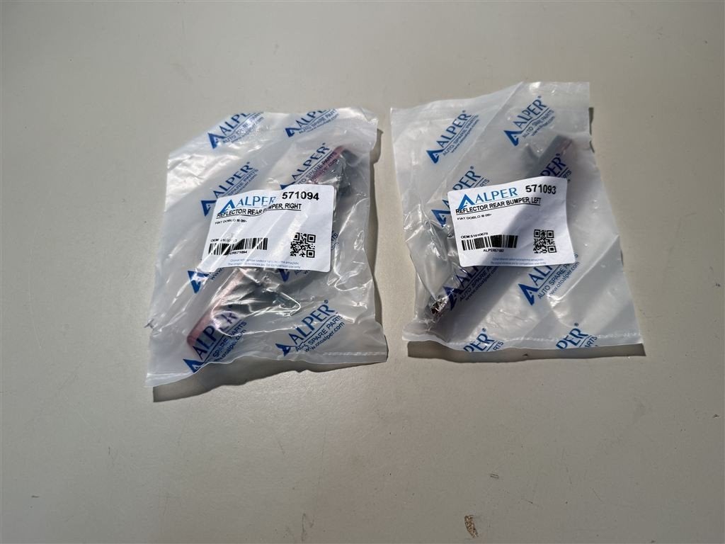 2X achterbumberreflector voor fiat doblo MK3 opel combo D 51, Ophalen of Verzenden, Nieuw
