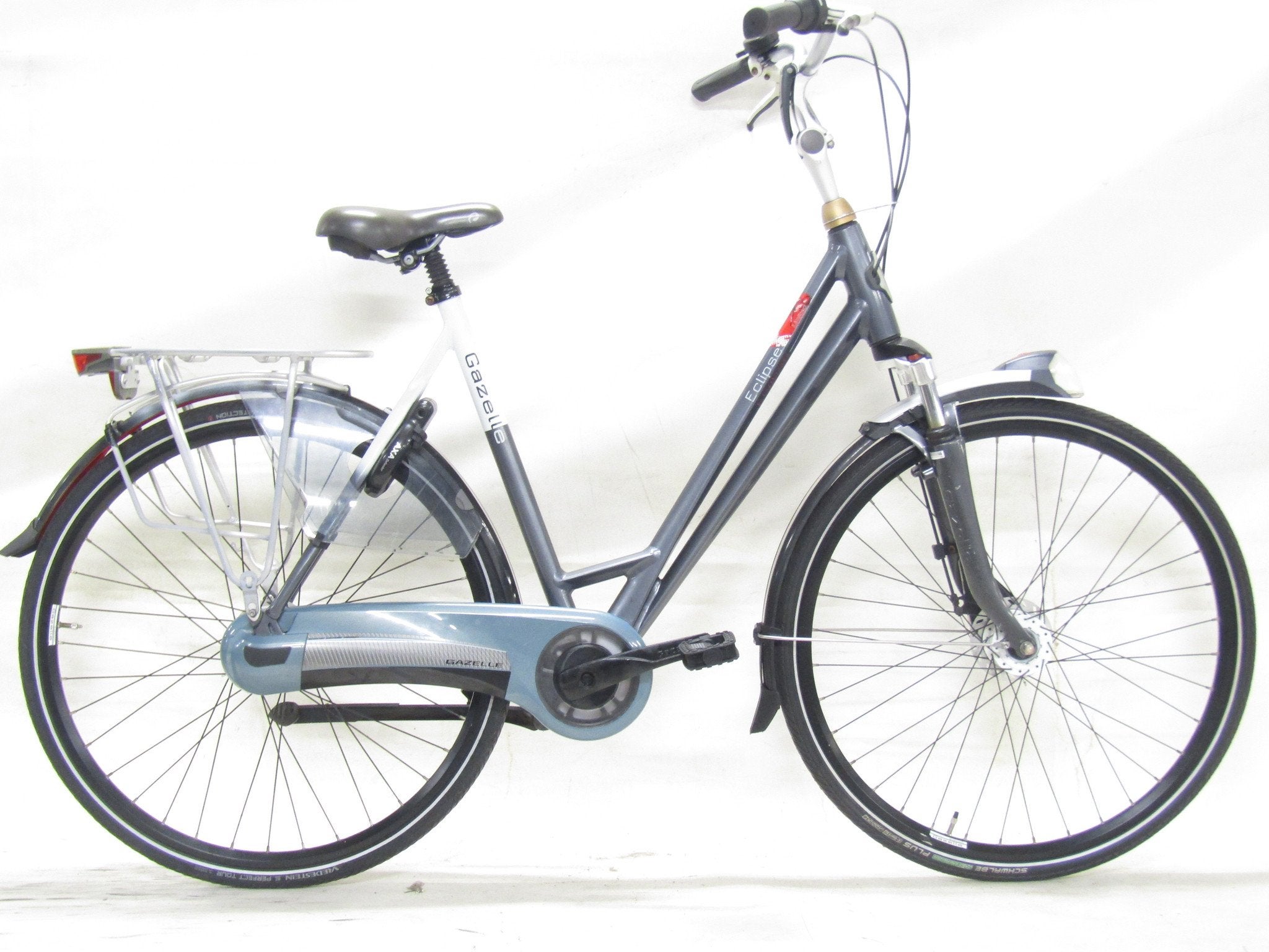 Gazelle Eclipse grijs dames 57cm 28inch, 56 cm of meer, Gebruikt, Gazelle, Versnellingen