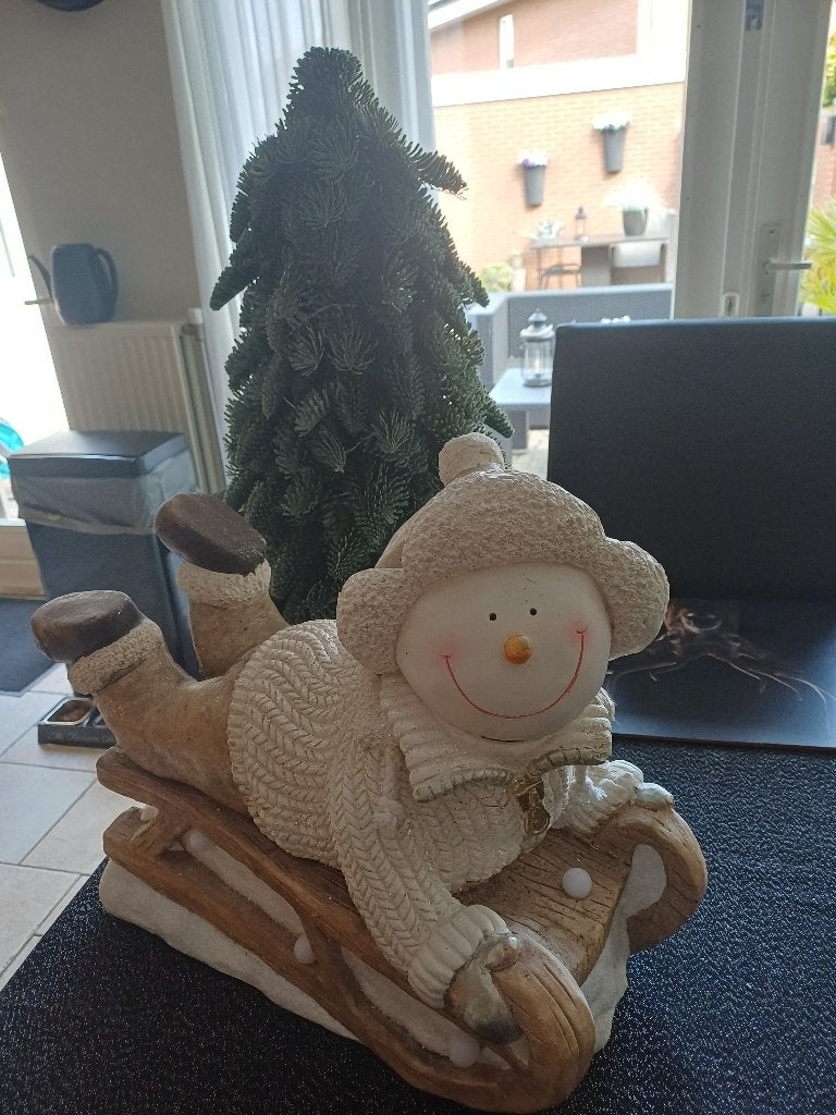 Sneeuwpop op slee, Diversen, Ophalen of Verzenden, Nieuw