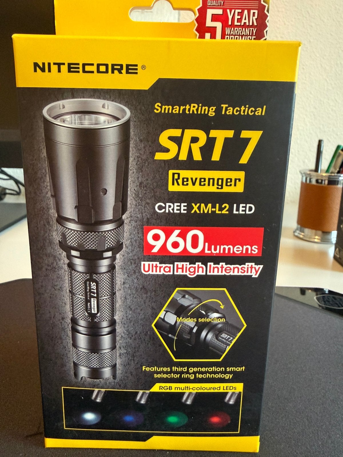 Nitecore SRT7 Zaklamp, Ophalen of Verzenden, Nieuw, Batterij