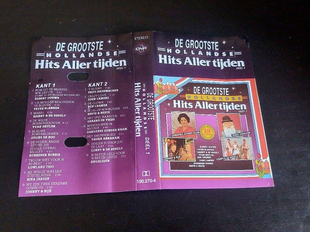 DE GROOTSTE HOLLANDSE HITS ALLER TIJDEN DEEL 1 (MC), 1 bandje, Ophalen of Verzenden, Zo goed als nieuw, Origineel