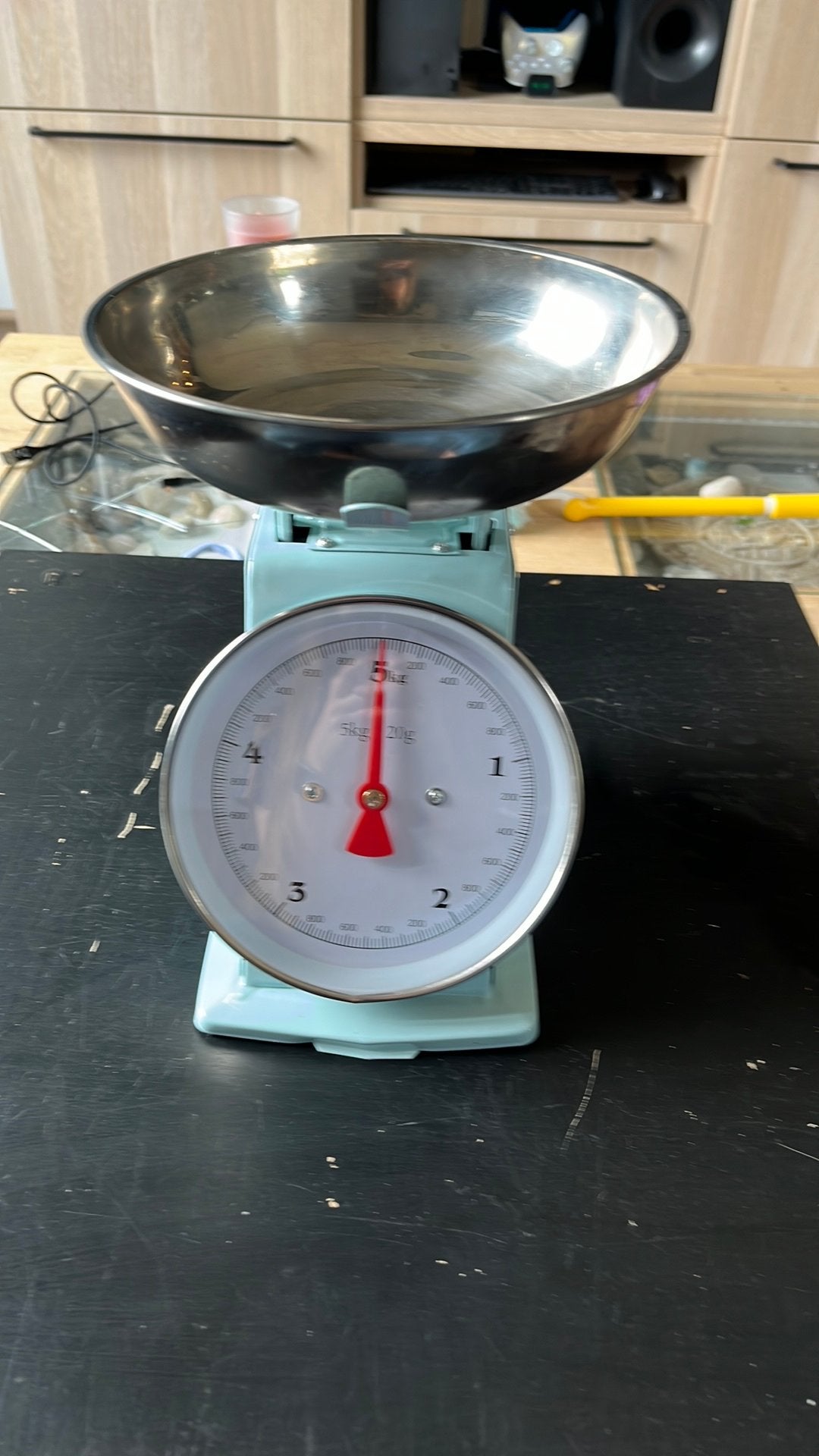 Vintage Stijl Keukenweegschaal - Analoog, tot 5kg, Ophalen, Minder dan 10 kg, Keukenweegschaal, Zo goed als nieuw