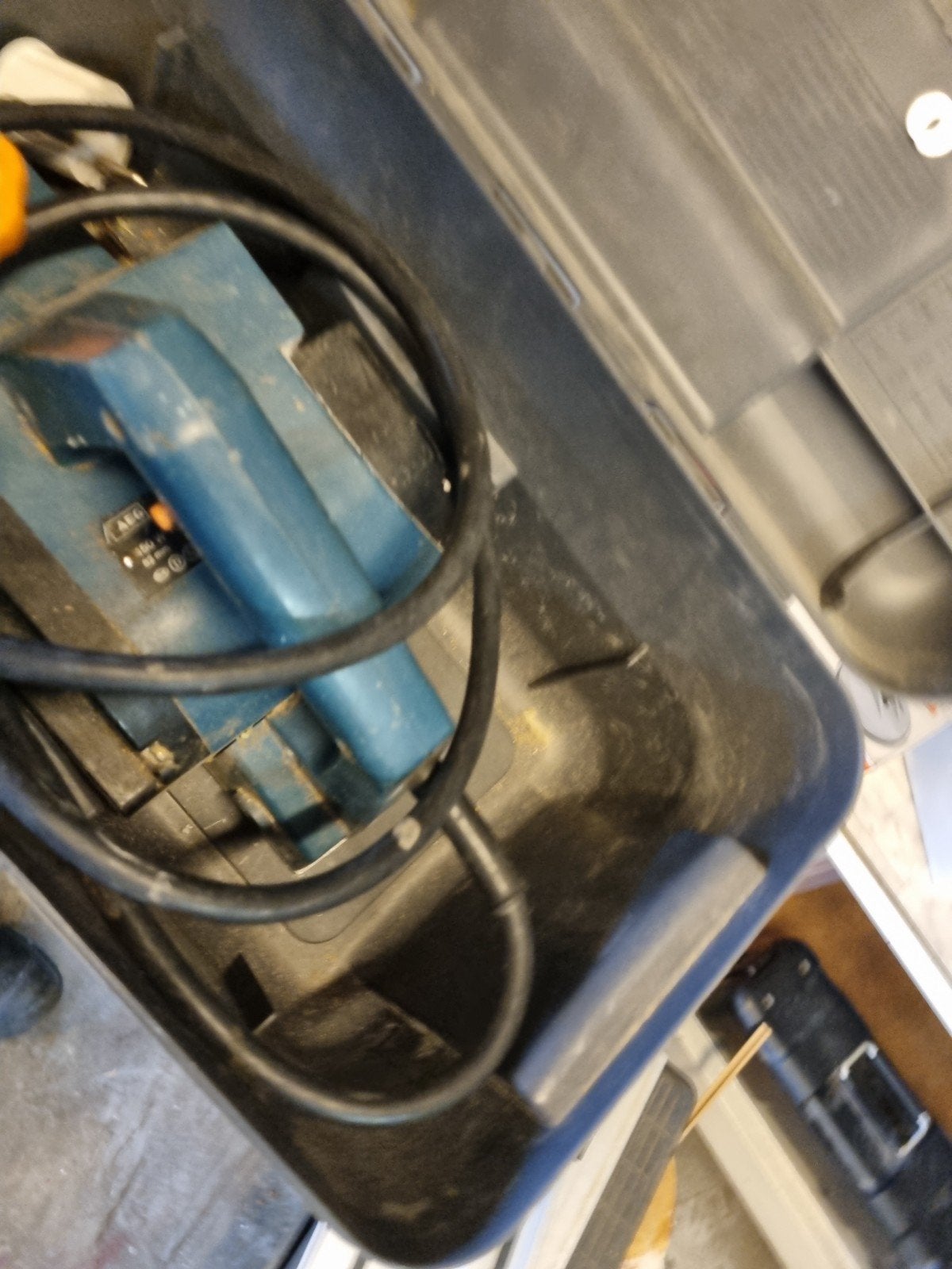 AEG 450 schaafmachine en FERM FBS-950N bandschuurmachine, Ophalen, Gebruikt