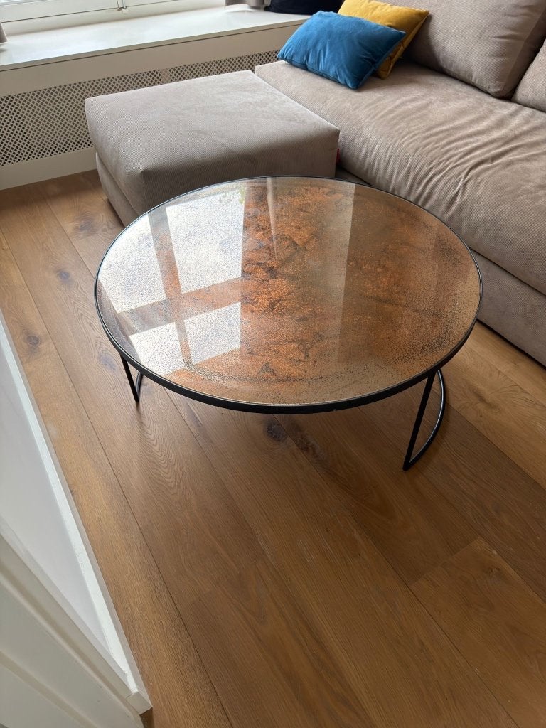 Salontafel design, Huis en Inrichting, Ophalen, 50 tot 100 cm, Vintage/modern, Rond