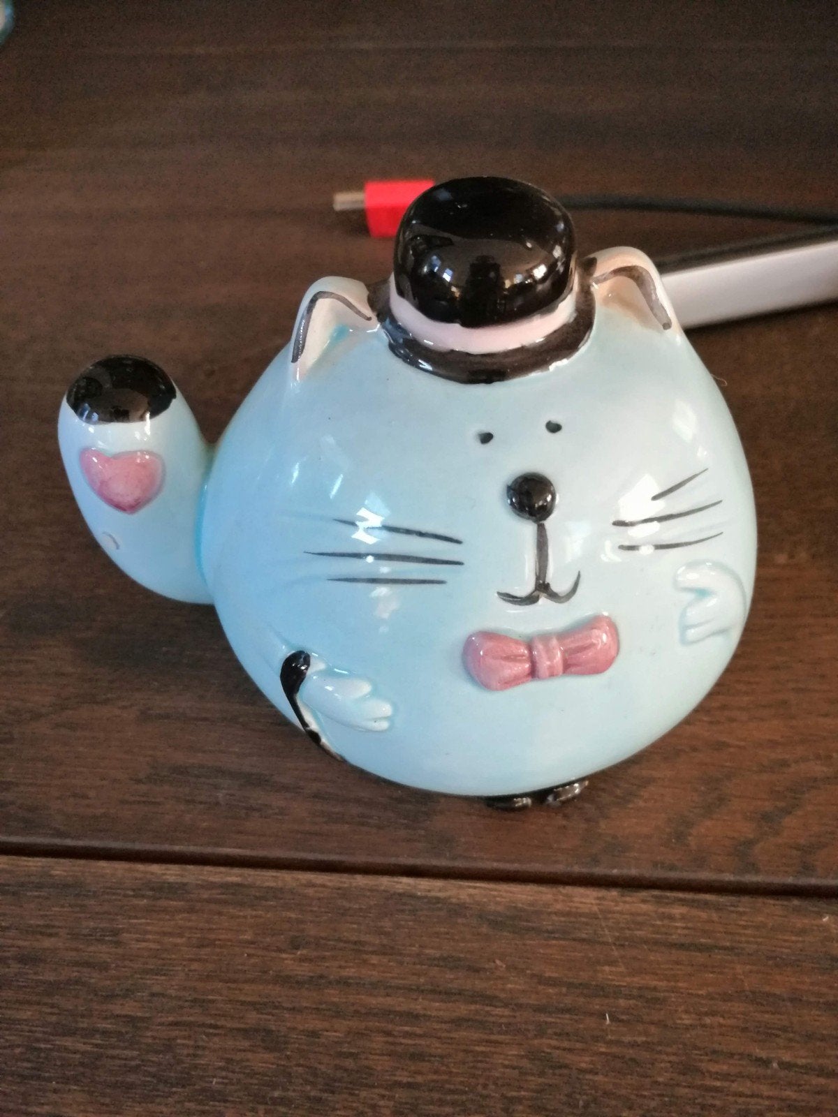 Vintage spaarpot deftige kat, Verzamelen, Ophalen of Verzenden