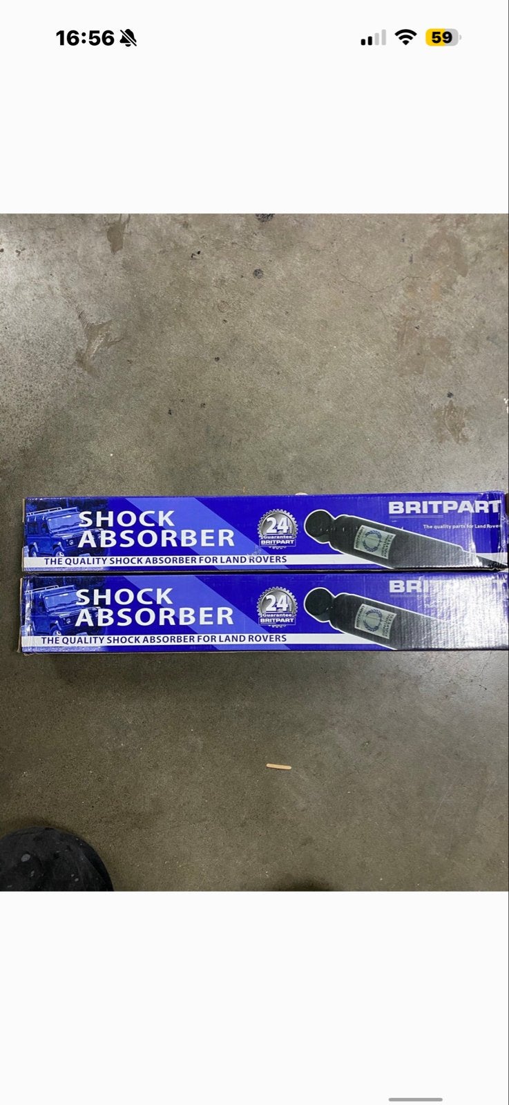 Britpart Schokdempers voor Land Rover (RTC4231 & RTC4233), Auto-onderdelen, Ophalen of Verzenden, Nieuw, Land Rover