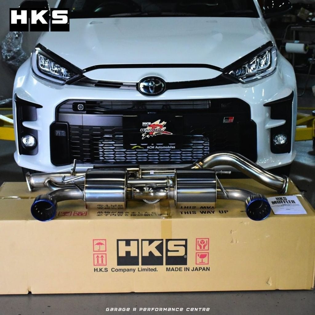 HKS Super Turbo Muffler uitlaatsysteem - Toyota Yaris GR 20+, Ophalen of Verzenden