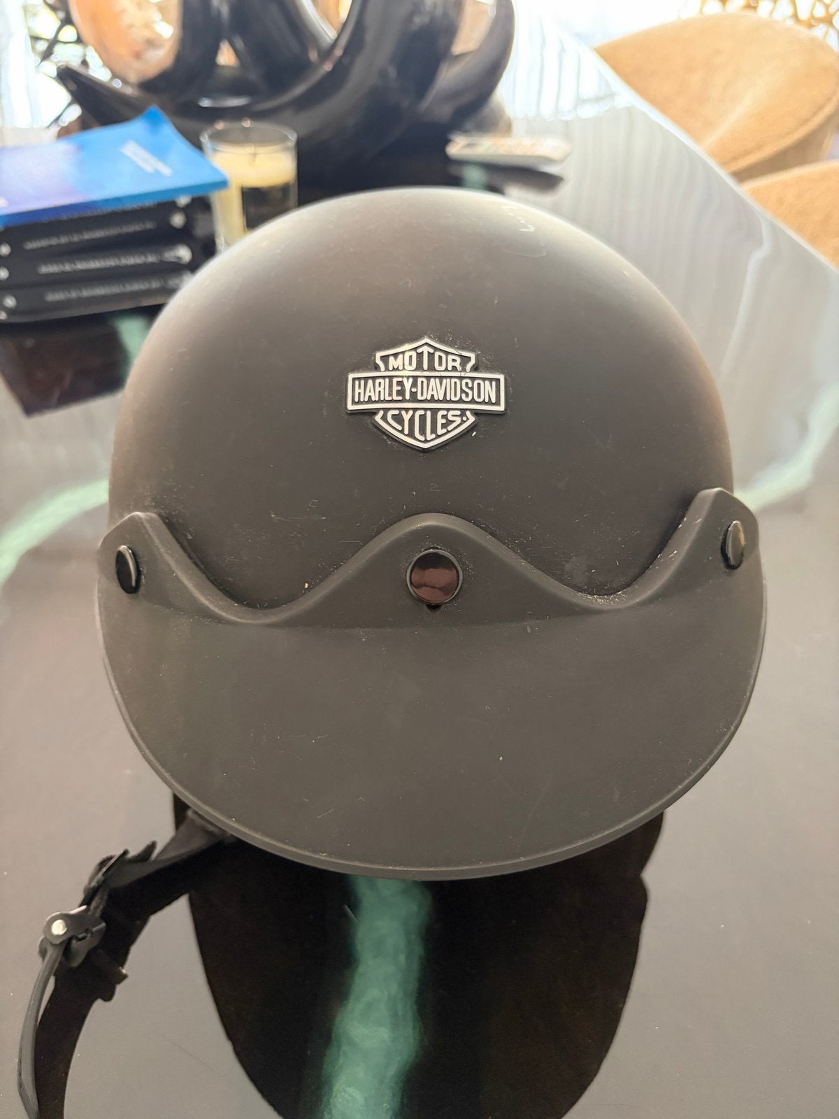 Harley-Davidson Jethelm - Mat Zwart, Motoren, Kleding | Motorhelmen, M, Heren, Jethelm, Tweedehands