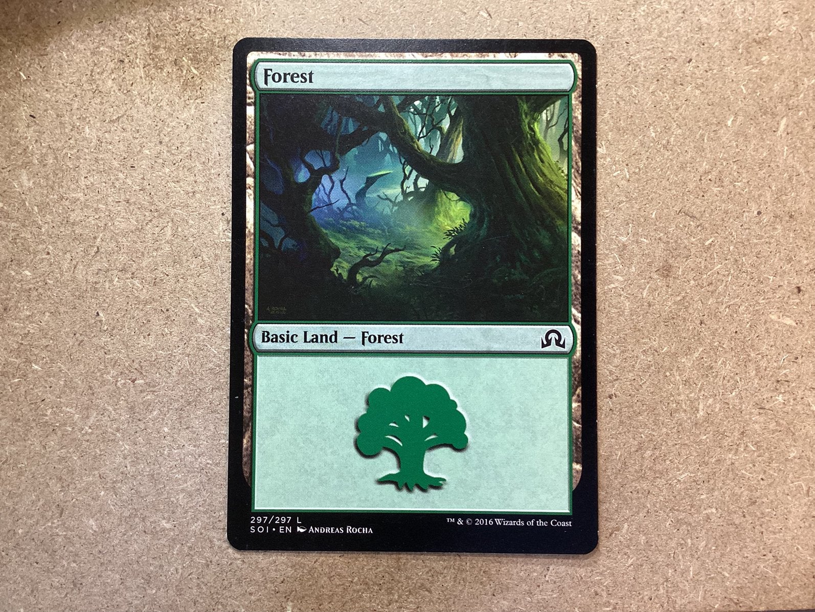 1x Forest (v3) [297/297] (Excellent), Ophalen of Verzenden, Zo goed als nieuw, Losse kaart