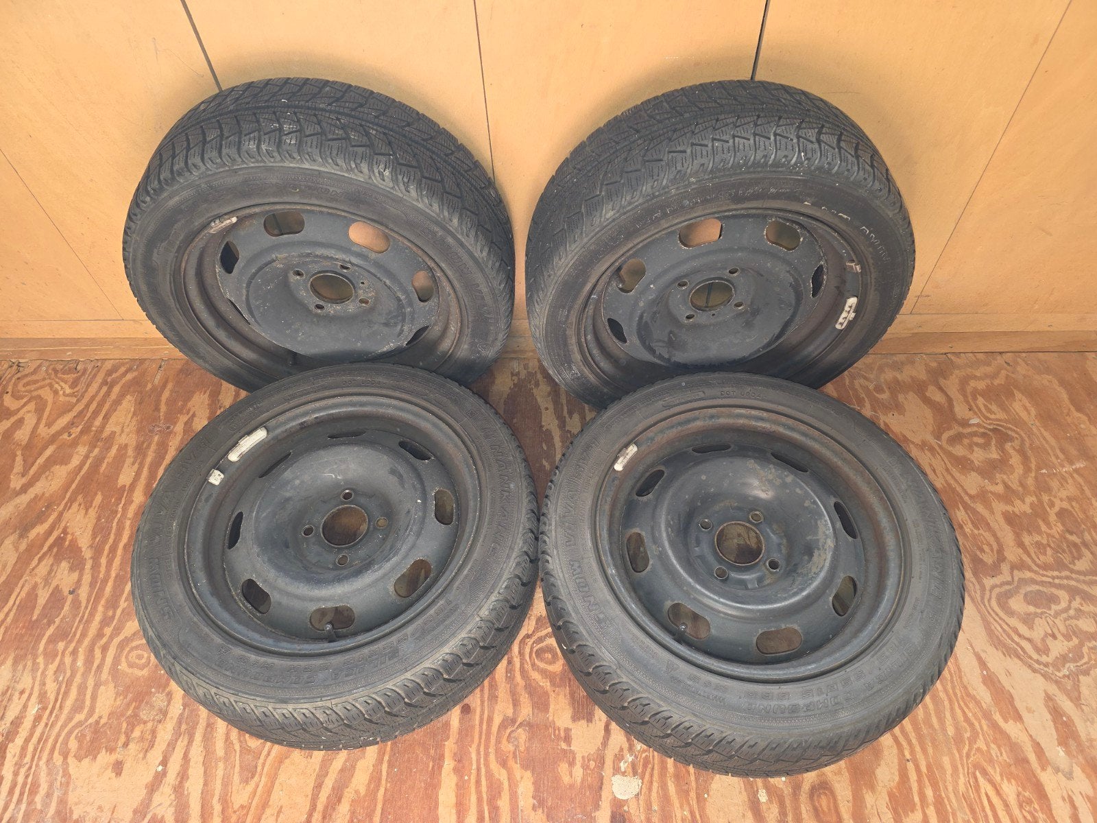 16 inch winterbanden voor peugeot 206 en 206 cc, Ophalen, Overige, Gebruikt, 16 inch