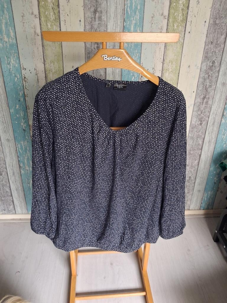 BPC bonprix collection blouse maat 48/50, Ophalen of Verzenden, Zo goed als nieuw, Maat 46/48 (XL) of groter, Blauw