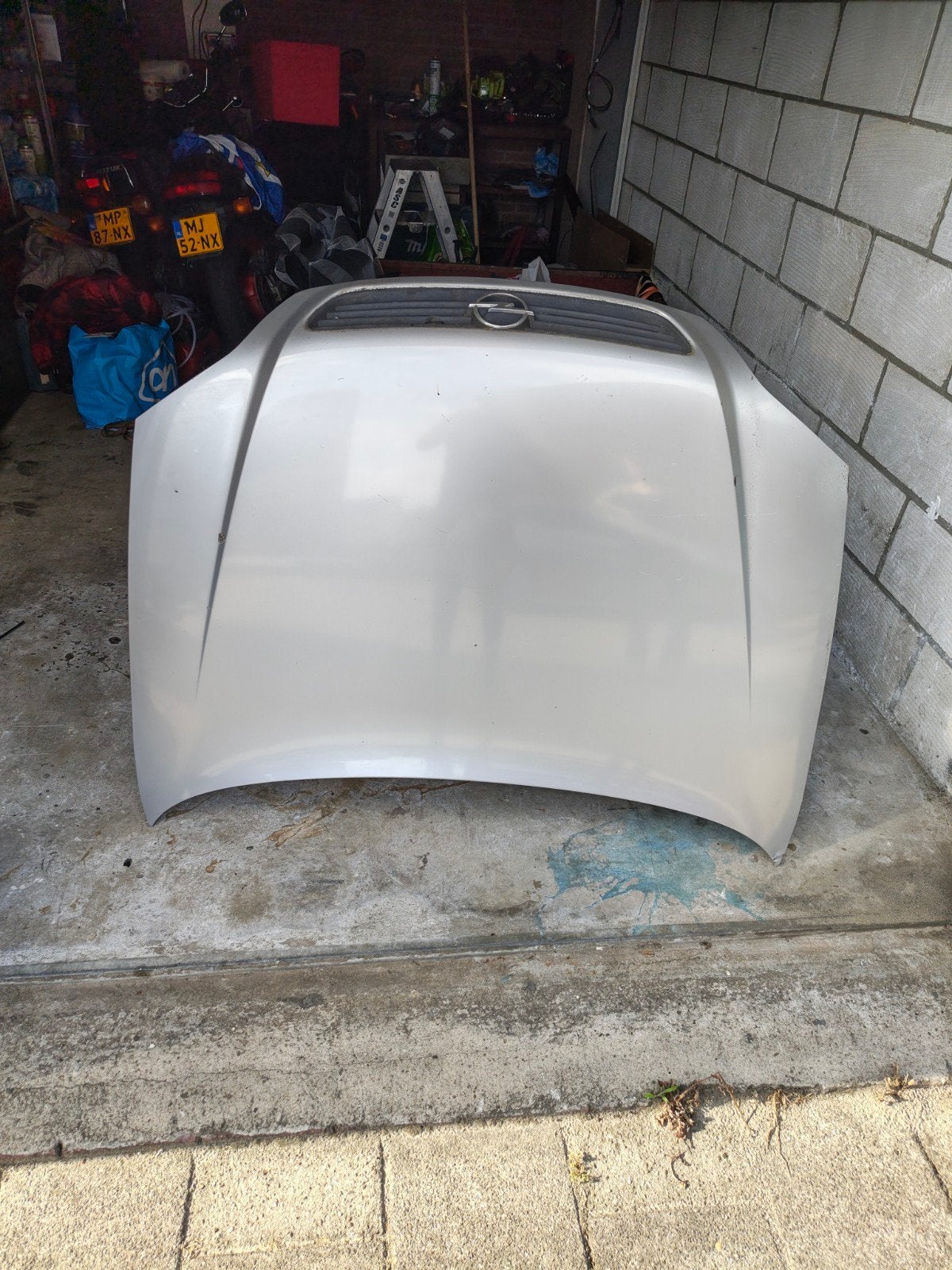 Opel Astra G Motorkap Z147 Zilver - Gebruikt, Auto-onderdelen, Ophalen of Verzenden, Gebruikt, Opel, Motorkap