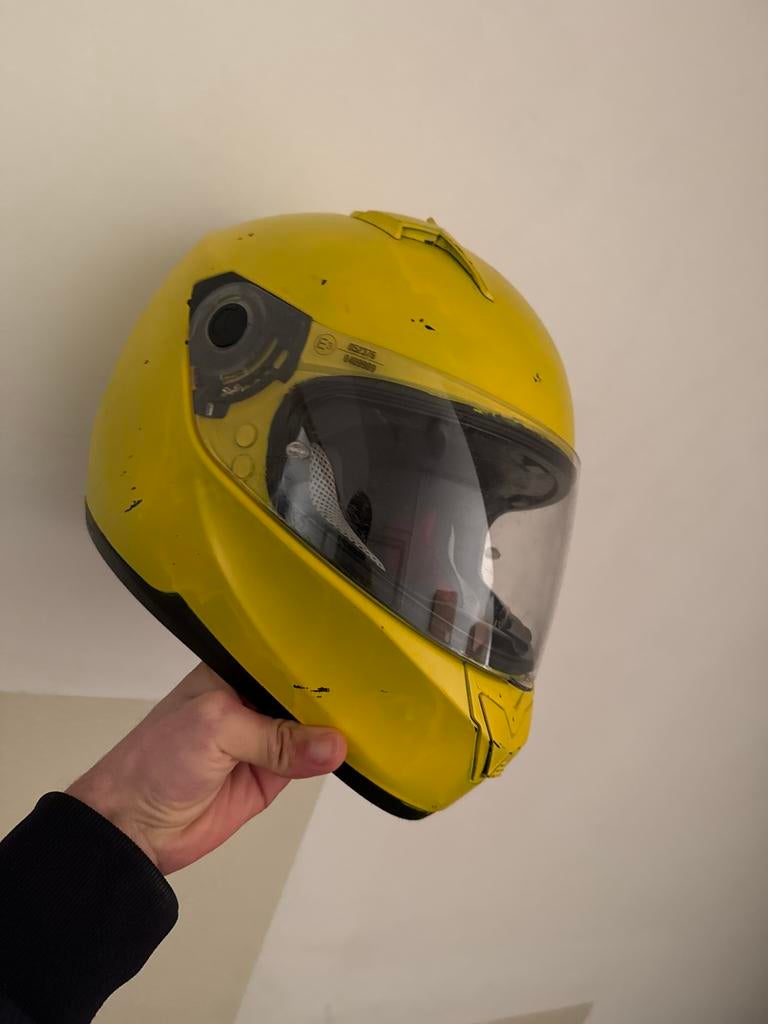 Gele motorhelm - Made in Italy, Overige merken, Heren, Ophalen of Verzenden, Integraalhelm