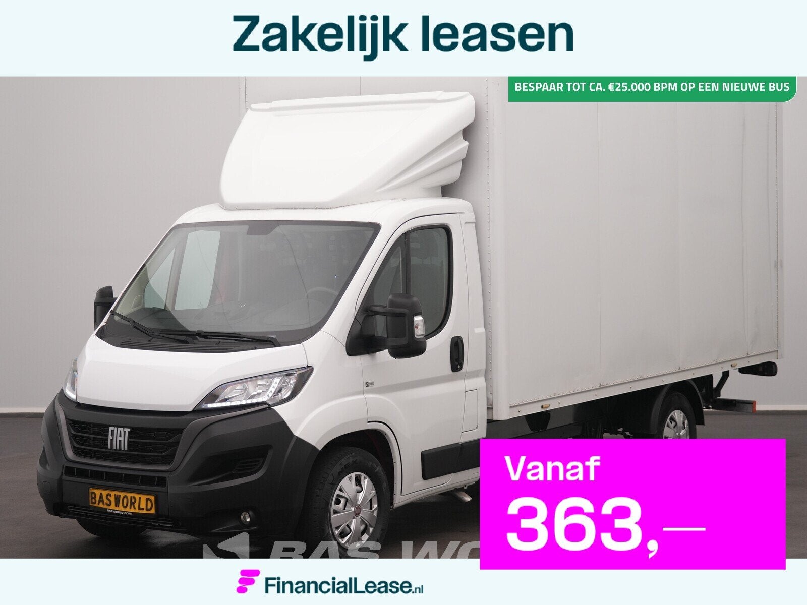 Fiat Ducato 140pk Laadklep Zijdeur Bakwagen LED Airco Cruise, Stof, Gebruikt, Euro 6, 4 cilinders