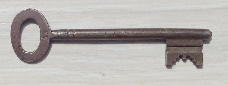 Antieke baardsleutel [4259]  [AnAnWo], Ophalen of Verzenden