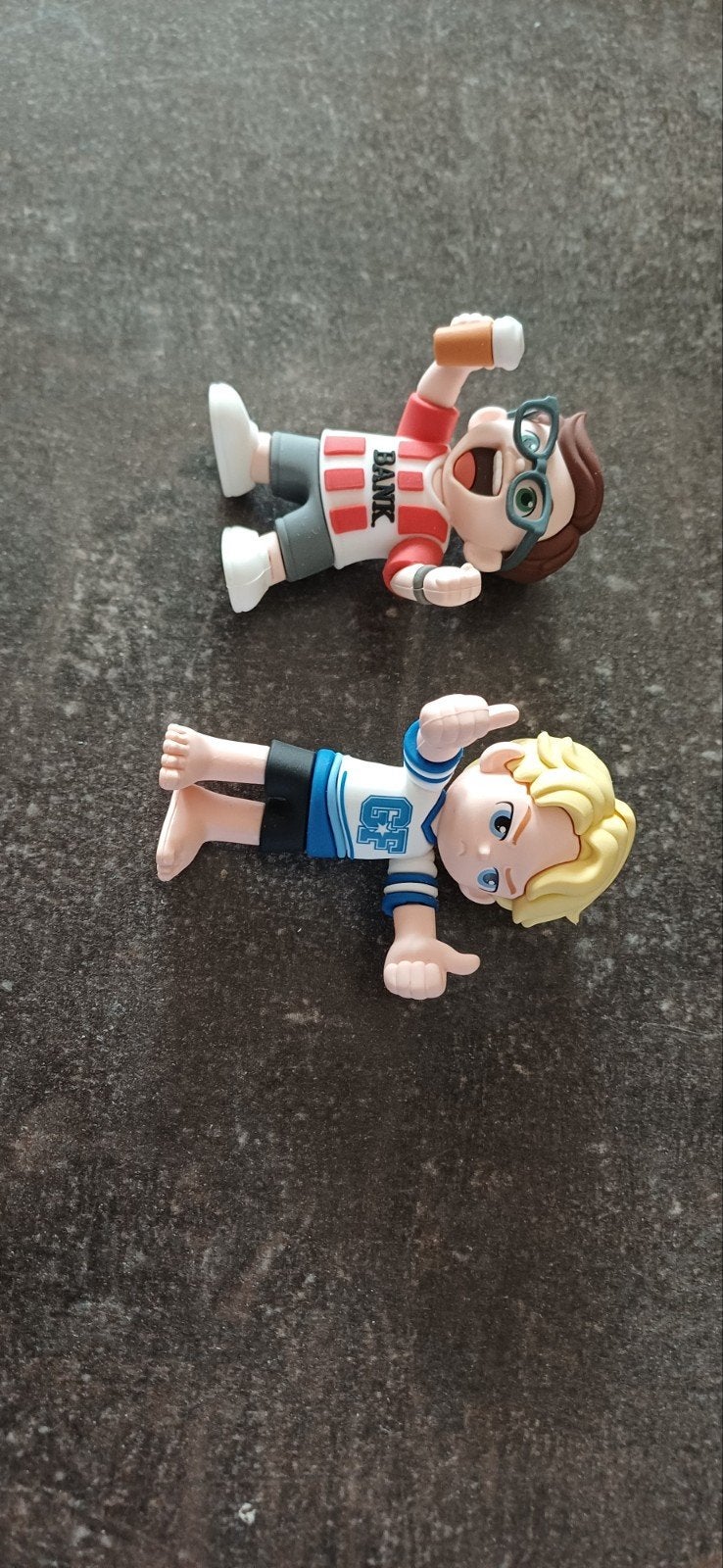 bankzitters poppetjes matty en robbie, Ophalen of Verzenden