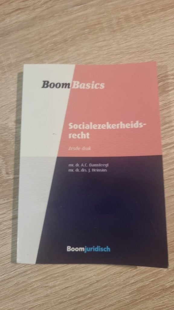 Socialezekerheidsrecht, Verzenden, Boom, HBO, Zo goed als nieuw