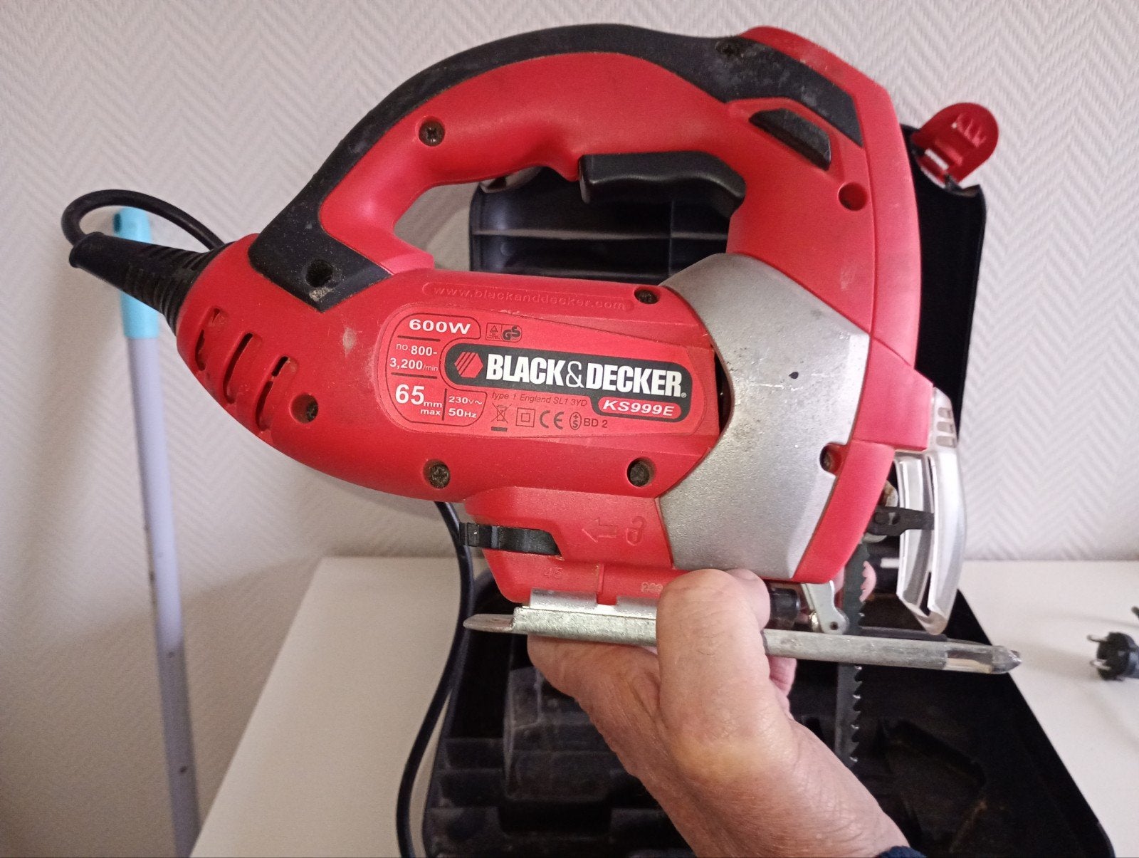 Black & Decker decoupeerzaag KS999E - Zo goed als nieuw, Decoupeerzaag, 600 tot 1200 watt, Ophalen of Verzenden, Black & Decker