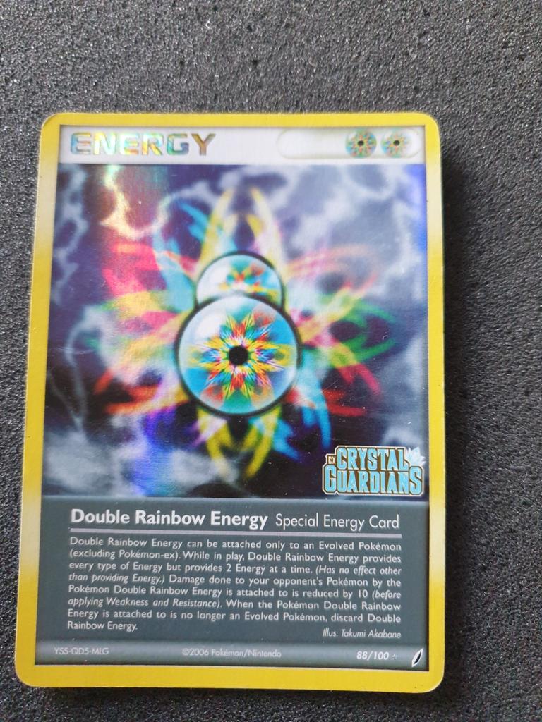 Pokémon kaart Double Rainbow Energy #88 EX Crystal Guardians, Ophalen of Verzenden, Gebruikt, Losse kaart