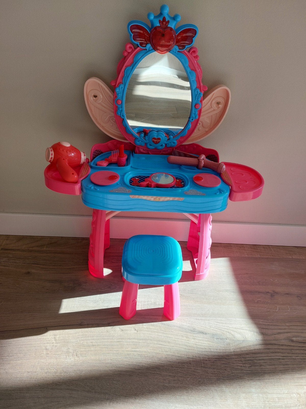 Prinsessen kaptafel met accessoires en krukje, Ophalen, Gebruikt, Meisje