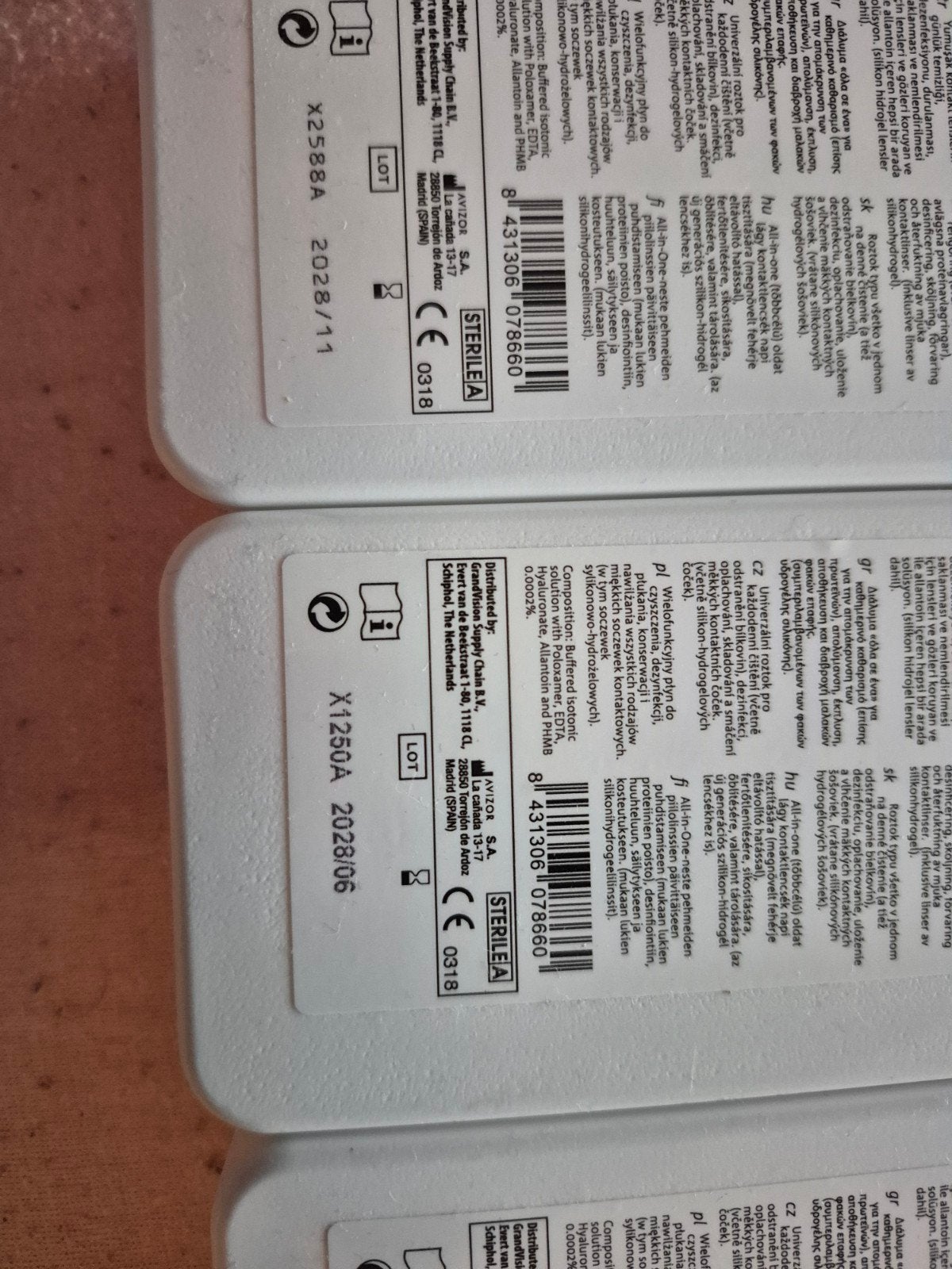 4x iWear Multibalance lenzenvloeistof ongeopend, Ophalen, Nieuw, Overige typen